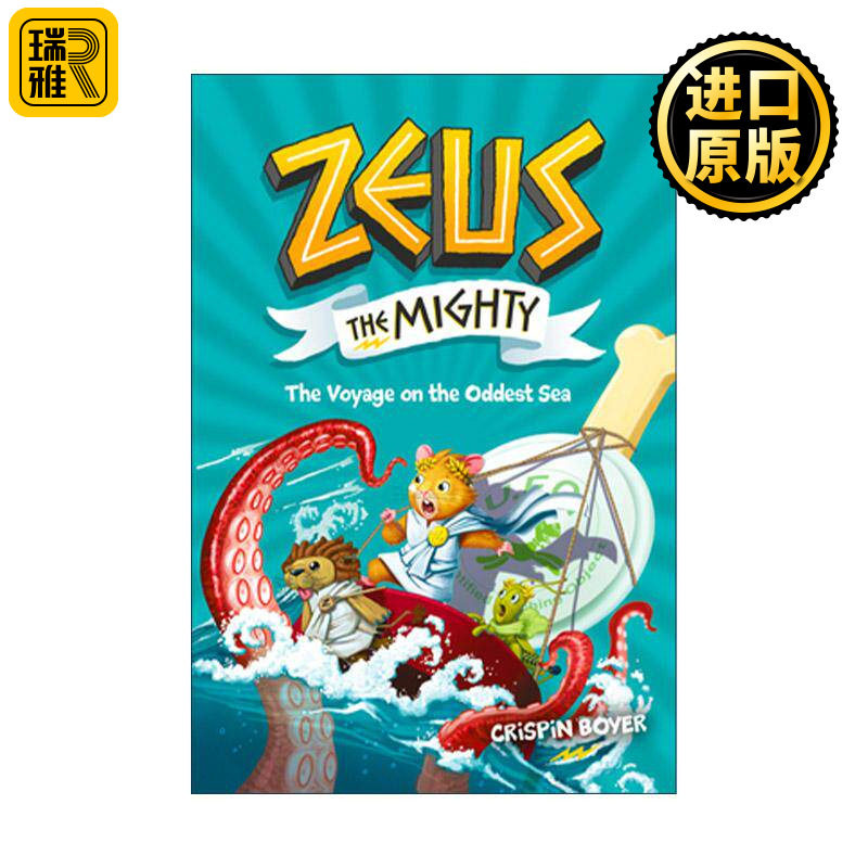 英文原版 Zeus the Mighty The Voyage on the Oddest Sea 强大的宙斯5 奇怪的海上航行 儿童章节桥梁故事书 精装进口英语原版书籍