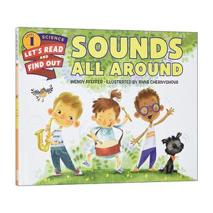 英文原版 Let's Read and Find Out 1 Sounds All Around 自然科学启蒙阅读与发现1级 周围的声音 英文版 进口英语原版书籍