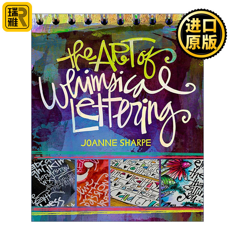英文原版 The Art of Whimsical Lettering 异想天开的字体艺术 创建不同风格字体 装饰设计指南 Joanne Sharpe 进口英语原版书籍