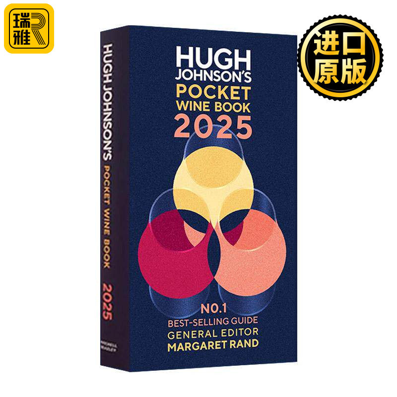 英文原版 Hugh Johnson's Pocket Wine Book 2025 休·约翰逊袖珍 精装葡萄酒指南2025 英文版 进口英语原版书籍