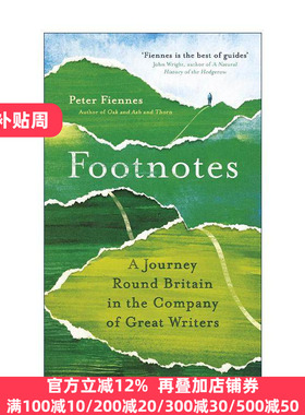 英文原版 Footnotes 脚注 与文豪们同游英国 Peter Fiennes 英文版 进口英语原版书籍