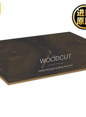 Woodcut: Three Puzzles 拼图乐趣 树木横截面3幅 桌游