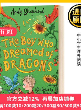 养龙的男孩4 The boy who Dreamed of Dragons 英文原版 英文版儿童英语章节书 Andy Shepherd 进口原版学生课外阅读书籍