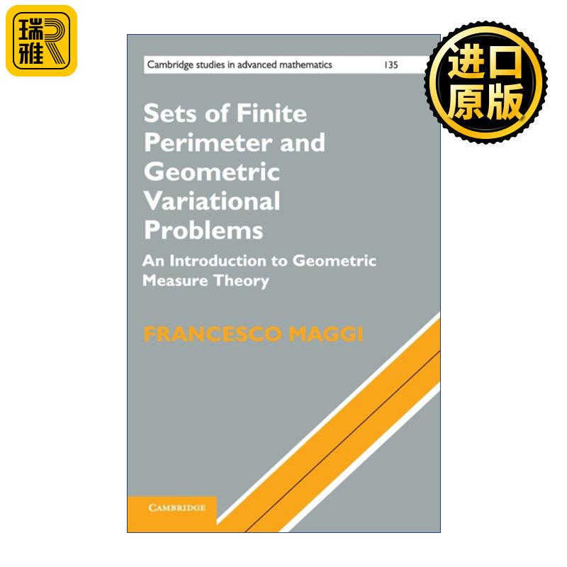 Sets of Finite Perimeter and Geometric Variational Problems 有限周长集合与几何变分问题 剑桥高等数学研究系列 精装