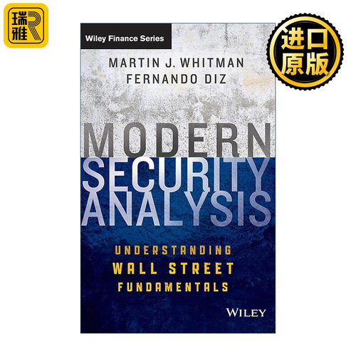 英文原版 Modern Security Analysis 现代证券分析 了解华尔街的基本原理 精装 投资师Martin Whitman 英文版 进口英语原版书籍