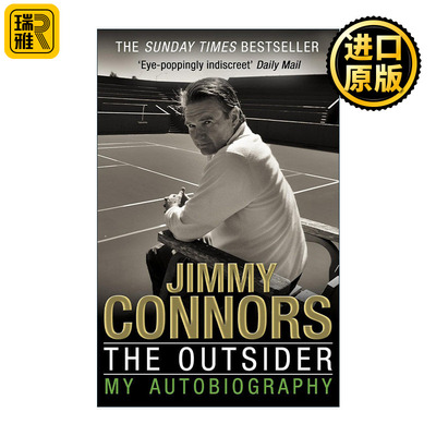 英文原版 The Outsider My Autobiography 吉米·康纳斯自传 美国前职业网球运动员 英文版 进口英语原版书籍