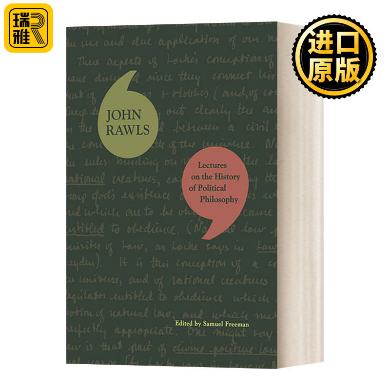 英文原版 Lectures on the History of Political Philosophy 约翰·罗尔斯 政治哲学史讲义 John Rawls生前最后一本书 进口书籍
