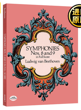 Symphonies Nos. 8 and 9 in Full Score 满分第8和第9号交响曲 英文原版