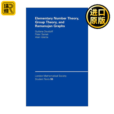 英文原版 Elementary Number Theory Group Theory and Ramanujan Graphs 初等数论 群论和拉马努金图 伦敦数学会学生文本系列