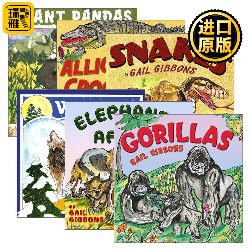 野生动物系列6册套装 Gail Gibbons 盖尔吉本斯少儿百科系列 英文原版