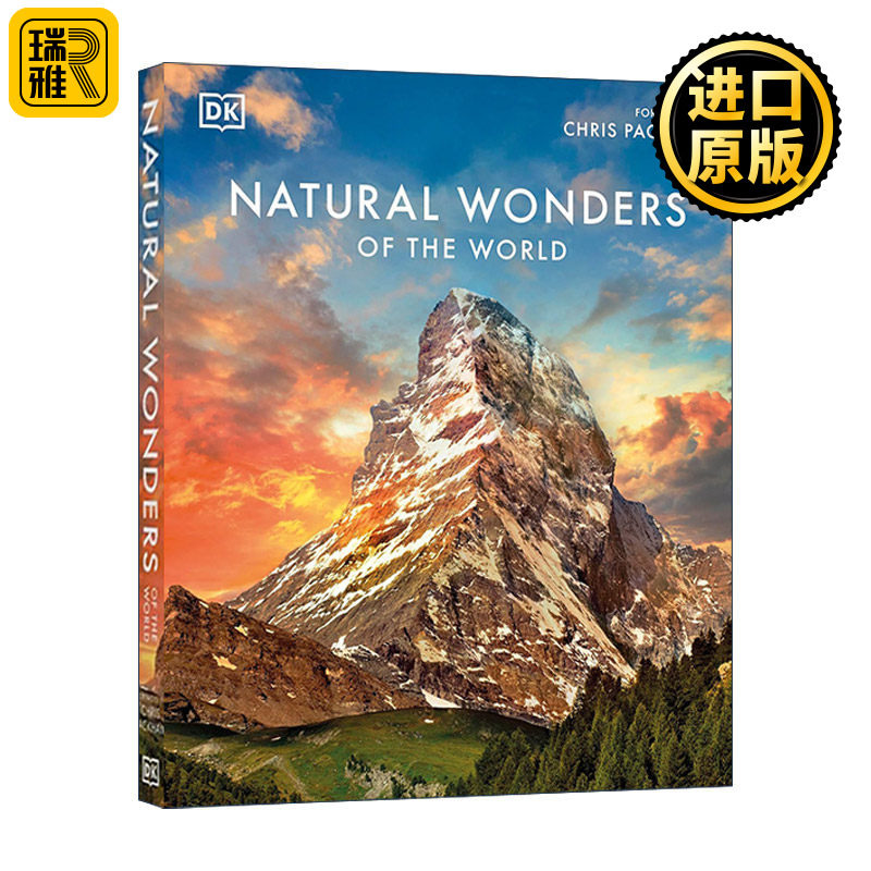 英文原版 Natural Wonders of the World 世界自然奇观 山脉山川火山景观地貌指南 DK摄影自然科普百科精装 进口英语原版书籍