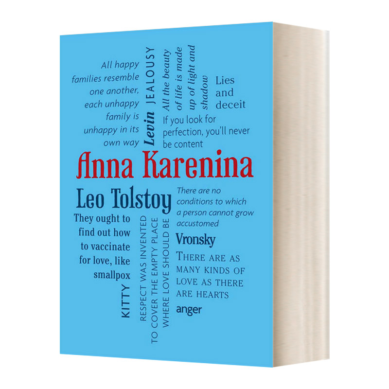 Anna Karenina Leo Tolstoy英文原版字云经典系列英文版进口英语原版书籍