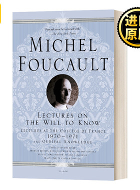求知意志演说 法兰西学院演讲系列1 英文原版 Lectures On The Will To Know Lectures at the Collège de France 进口英语书籍