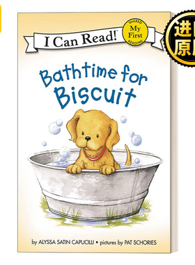 英文原版绘本 My First I Can Read Bathtime for Biscuit 小饼干狗洗澡 汪培珽书单 英文版 进口英语原版书籍