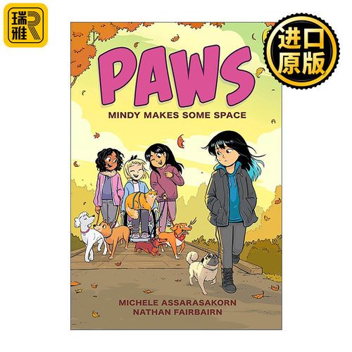 英文原版 PAWS Mindy Makes Some Space 狗狗生意2 儿童全彩漫画小说 英文版 进口英语原版书籍