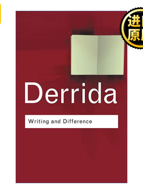 Writing and Difference 写作与差异 法国哲学家Jacques Derrida 雅克德里达 英文原版