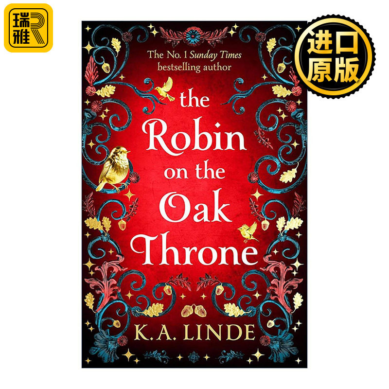 英文原版 The Robin on the Oak Throne 橡树王座上的知更鸟 奇幻浪漫小说 K.A. Linde 英文版 进口英语原版书籍