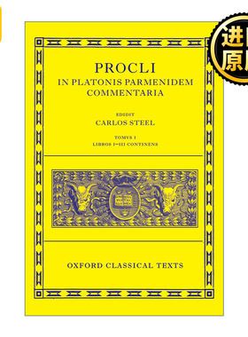 英文原版 Procli In Platonis Parmenidem Commentaria