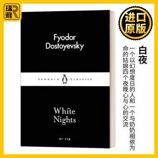 Fjodor 书籍 Nights 进口英语原版 Dostojewskij 英文版 陀思妥耶夫斯基 白夜 White 英文原版