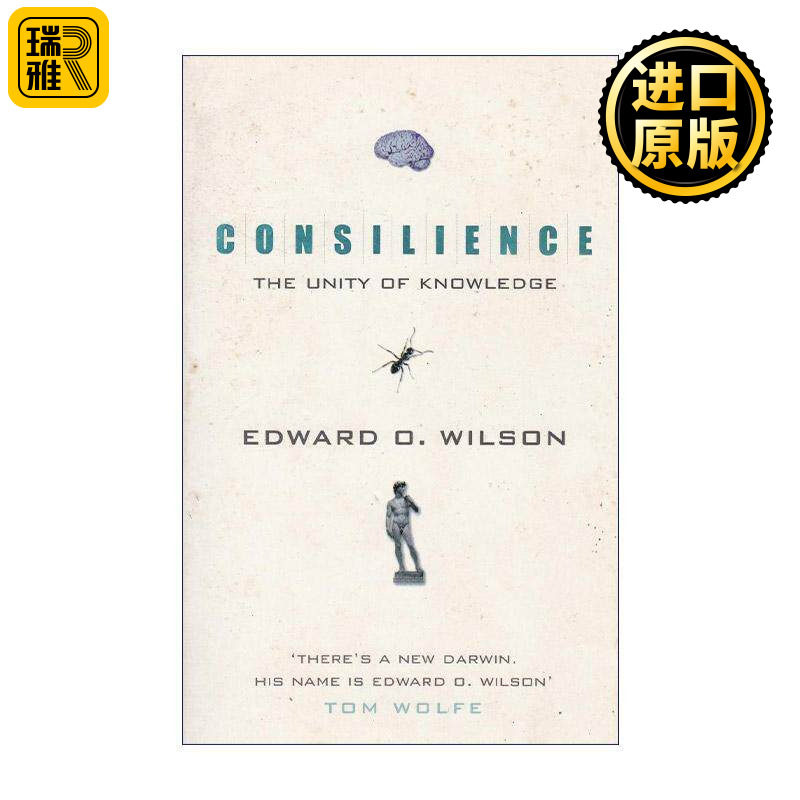 英文原版 Consilience 知识大融通 21世纪的科学与人文 普利策奖得主爱德华·威尔逊 Edward O. Wilson 英文版 进口英语原版书籍