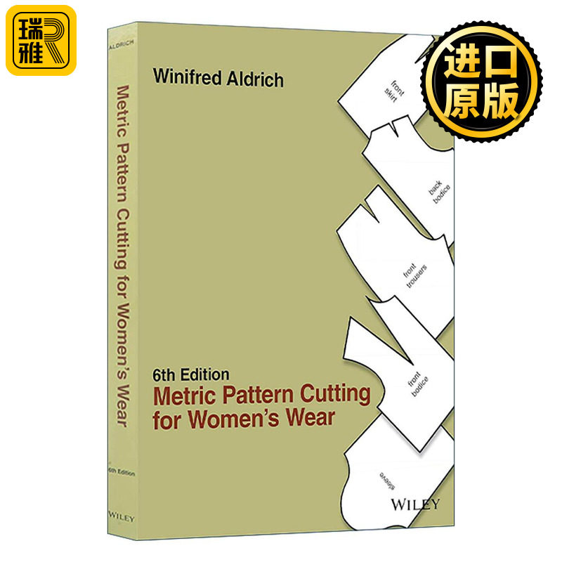 英文原版 Metric Pattern Cutting for Women's Wear 女装样板设计 第6版 英文版 进口英语原版书籍