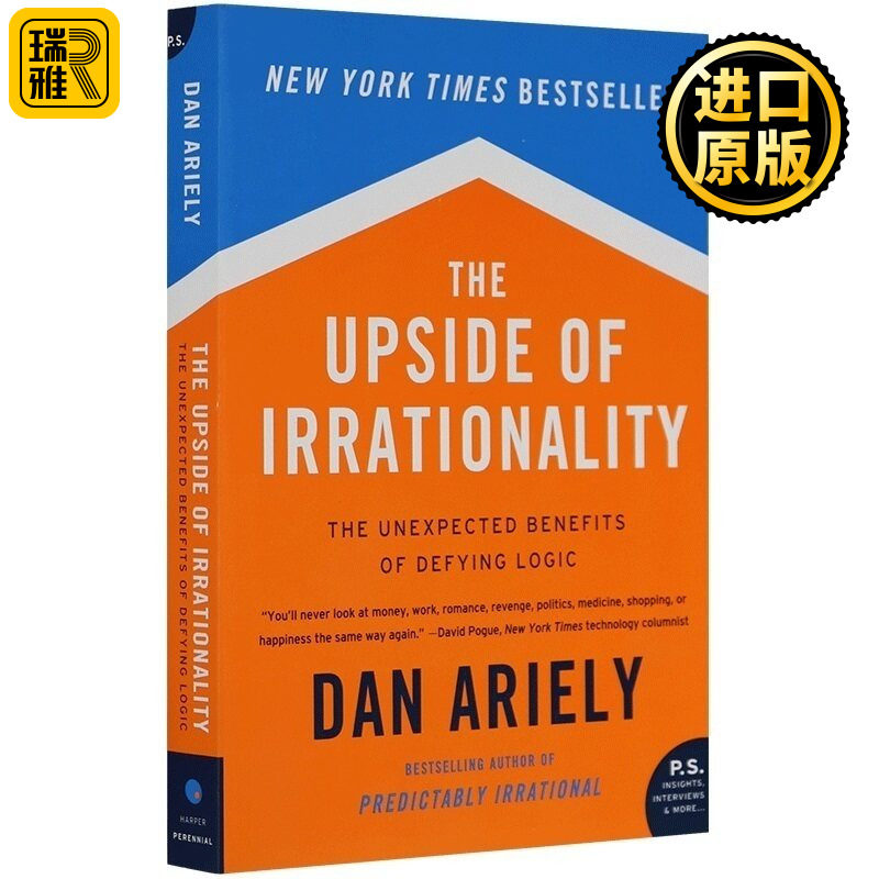 The Upside of Irrationality 非理性的积极力量 英文原版 怪诞行为学2 英文版 Dan Ariely 原版心理学书籍 进口英语书
