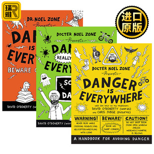 Everywhere 危险无处不在 漫画绘本 胆小鬼日记系列3本套装 David Doherty Danger