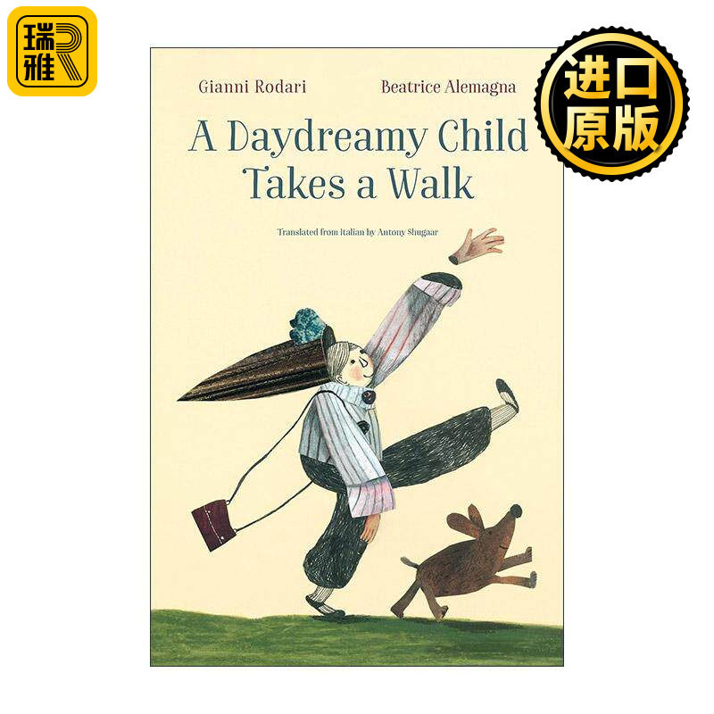 英文原版 A Daydreamy Child Takes A Walk 爱做白日梦的孩子去散步 儿童精装绘本 洋葱头历险记作者 意大利现代儿童文学之父