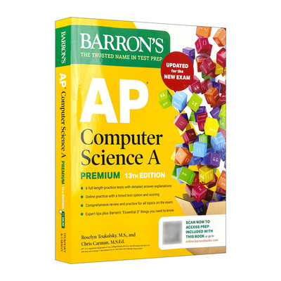 英文原版 AP Computer Science A Premium 巴朗 计算机科学A备考指南 第13版 6套题+综合复习+在线练习 英文版 进口英语原版书籍