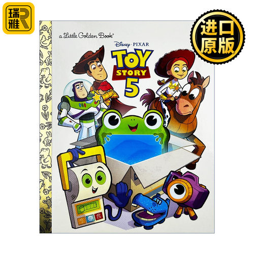 英文原版 Disney and Pixar Toy Story 5 Little Golden Book 迪士尼 皮克斯 玩具总动员5 兰登书屋精装小金书 英文版
