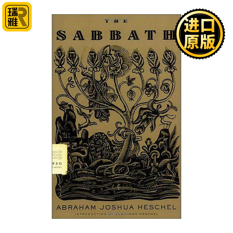英文原版 The Sabbath 安息日 赫舍尔 英文版 进口英语原版书籍