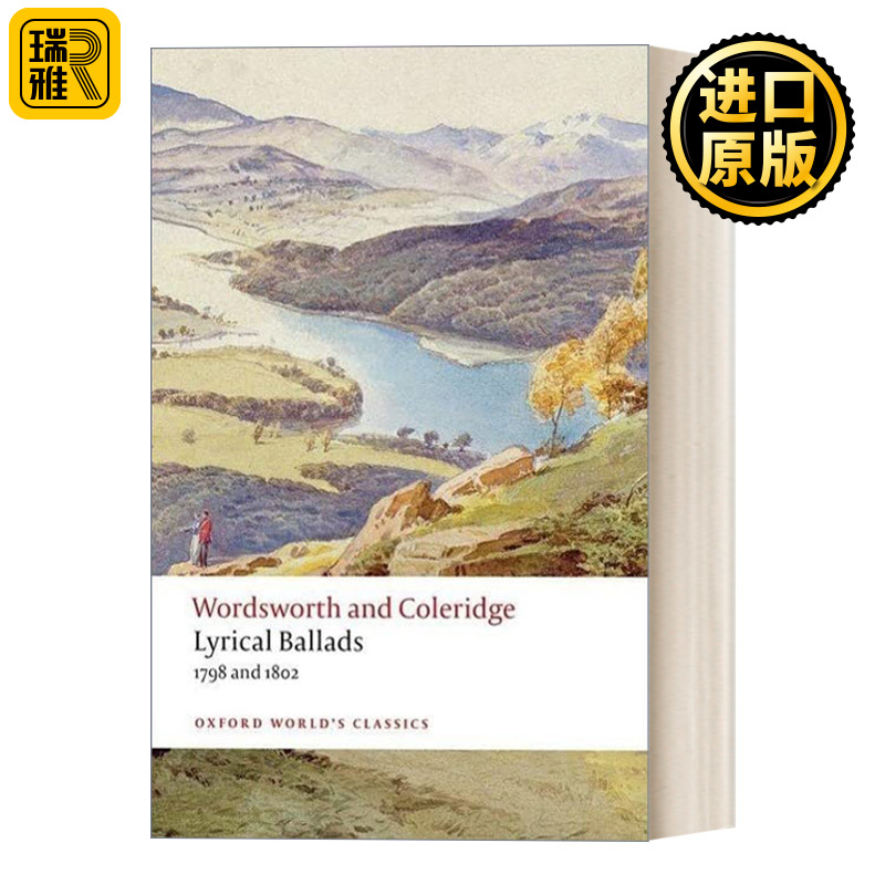 英文原版 Lyrical Ballads 1798 and 1802 抒情歌谣集 华兹华斯 柯勒律治 牛津世界经典系列