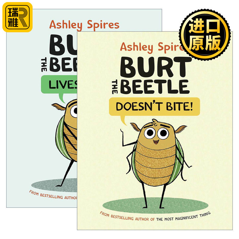 英文原版 Burt the Beetle 甲虫伯特系列2册 桥梁漫画小说 精装 英文版 进口英语原版书籍