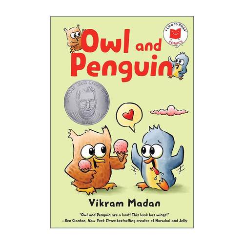 英文原版 Owl and Penguin I Like to Read Comics 猫头鹰与企鹅 儿童趣味漫画绘本 Vikram Madan 英文版 进口英语原版书籍