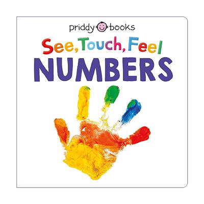 英文原版 See Touch Feel Numbers 触摸纸板书 数字 英文版 进口英语原版书籍