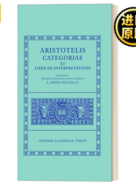 英文原版 Aristotle Categoriae et Liber de Interpretatione