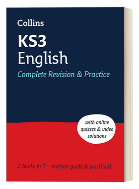 英文原版 Collins KS3 English All-in-one Complete Revision and Practice 柯林斯英国中学英语复习指南及训练 2022新版 英文版