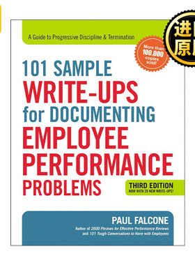 英文原版 101 Sample Write-Ups for Documenting Employee Performance Problems 绩效对话101个范例 英文版 进口英语原版书籍