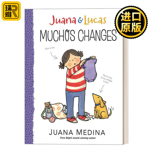英文原版 Juana and Lucas 3: Muchos Changes 胡安娜和卢卡斯系列3 6-9岁儿童章节桥梁故事书 精装 Juana Medina