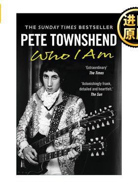 英文原版 Pete Townshend Who I Am 彼得·汤森德自传 The Who乐队吉他手 英文版 进口英语原版书籍