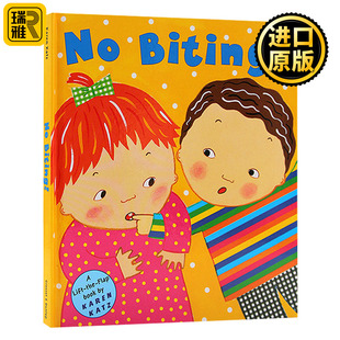 Biting 英语书籍 进口原版 卡伦卡茨 英文原版 英文版 翻翻书 精装 全英文版 不许咬人 Karen Katz;Karen Katz