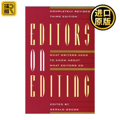Editors on Editing 编辑人的世界 前美国西蒙舒斯特出版公司编辑Gerald C Gross