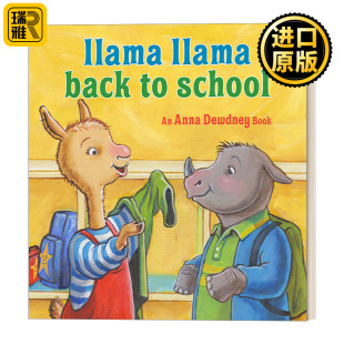 School 英文原版 Anna Back Dewdney Llama