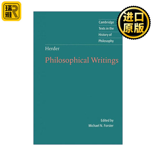英文原版 Herder Philosophical Writings 赫尔德哲学著作集 剑桥哲学史文本系列 德国古典哲学 浪漫主义 进口英语原版书籍