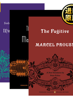 追忆似水年华4-6册 企鹅经典豪华毛边版 英文原版 Sodom and Gomorrah/The Prisoner/The Fugitive 追忆逝水年华 进口英语书籍