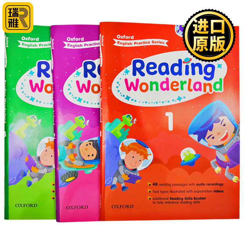 赠音频 牛津小学英语阅读练习册1-3年级 英文原版 Oxford Reading Wonderland 3册 英文版 正版进口原版英语书籍 OUP Oxford