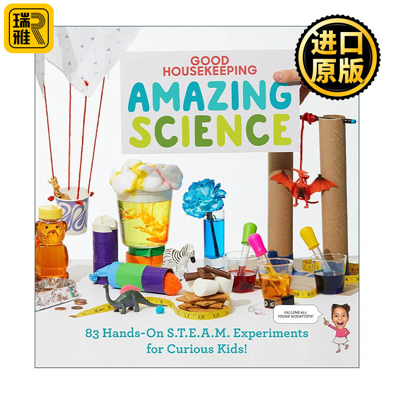 英文原版 Good Housekeeping Amazing Science 神奇的科学 83个适合好奇孩子的动手STEAM实验 儿童科普百科 精装 进口英语原版书籍