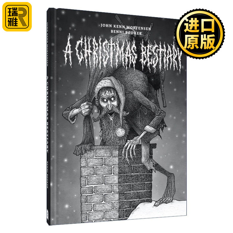 英文原版 A Christmas Bestiary 圣诞动物寓言集 精装漫画 丹麦插画师约翰莫腾森John Kenn Mortensen 英文版 进口英语原版书籍