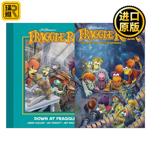 英文原版 Jim Henson's Fraggle Rock系列2册 布偶奇遇记 春游 儿童奇幻冒险漫画 英文版 进口英语原版书籍