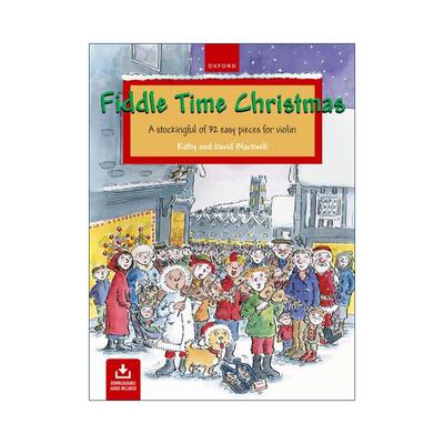 英文原版 Fiddle Time Christmas 牛津小提琴时光 圣诞乐曲练习 ABRSM英皇考级小提琴启蒙教材 英文版 进口英语原版书籍